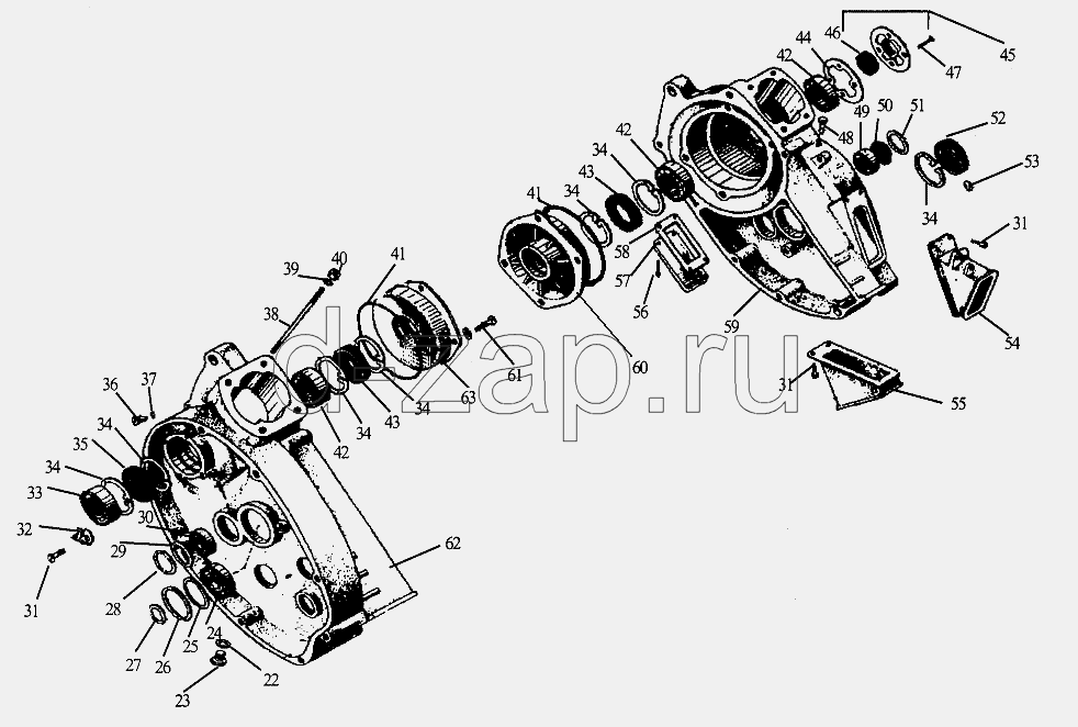 Сборка двигателя иж юпитер 5. Двигатель ИЖ Юпитер 5 чертеж. Деталировка двигателя ИЖ Юпитер 5. Картер двигателя ИЖ Планета 5 с подшипниками. Схема коленвала двигателя ИЖ Юпитер 5 в сборе.